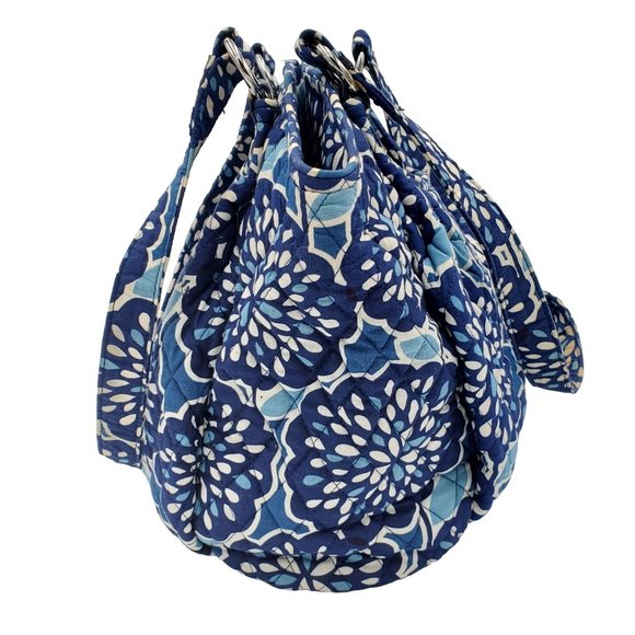 Vera Bradley Blue Petal Splash 5pc Glenna Bag, Wristlets, Wallets, Sunglass Case - Picture 5 of 16
